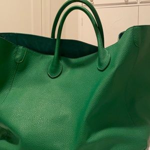 beck leather large tote